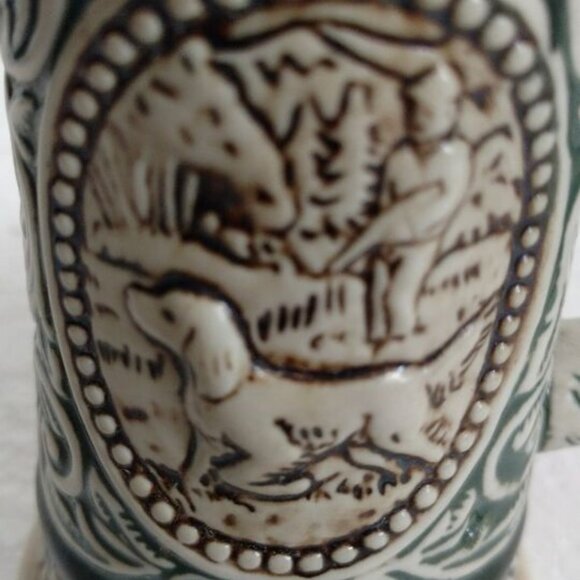 Vintage AVON Beer Stein Mug Cup Fishing Rainbow Trout English Setter 80s 1983 - Picture 3 of 10